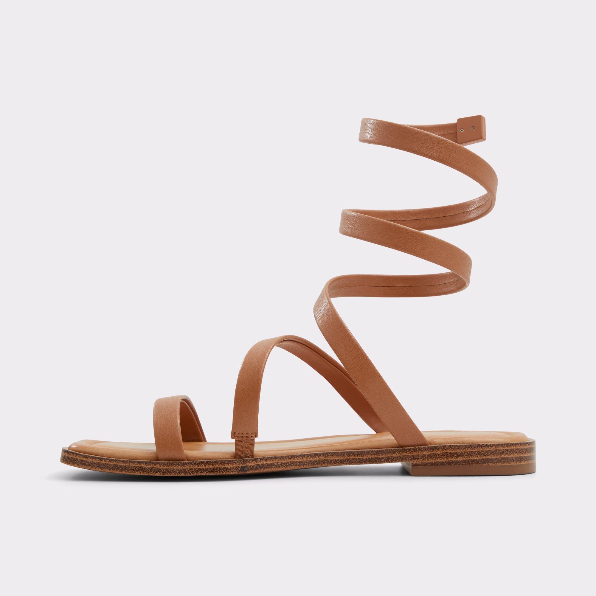 Spinella Medium Brown Women's Flat Sandals | ALDO US Product Image