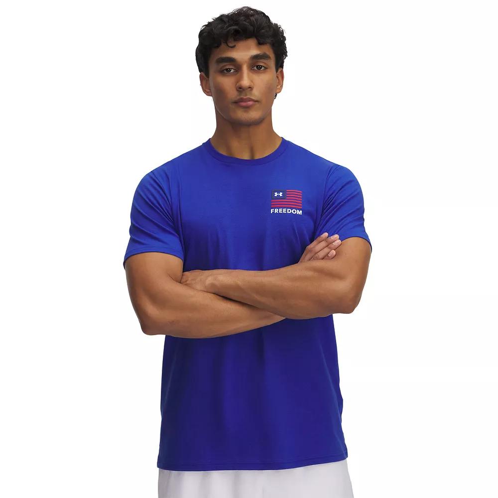 Men's Under Armour Freedom Left Chest Short Sleeve Tee, Size: XXL, Royal Product Image