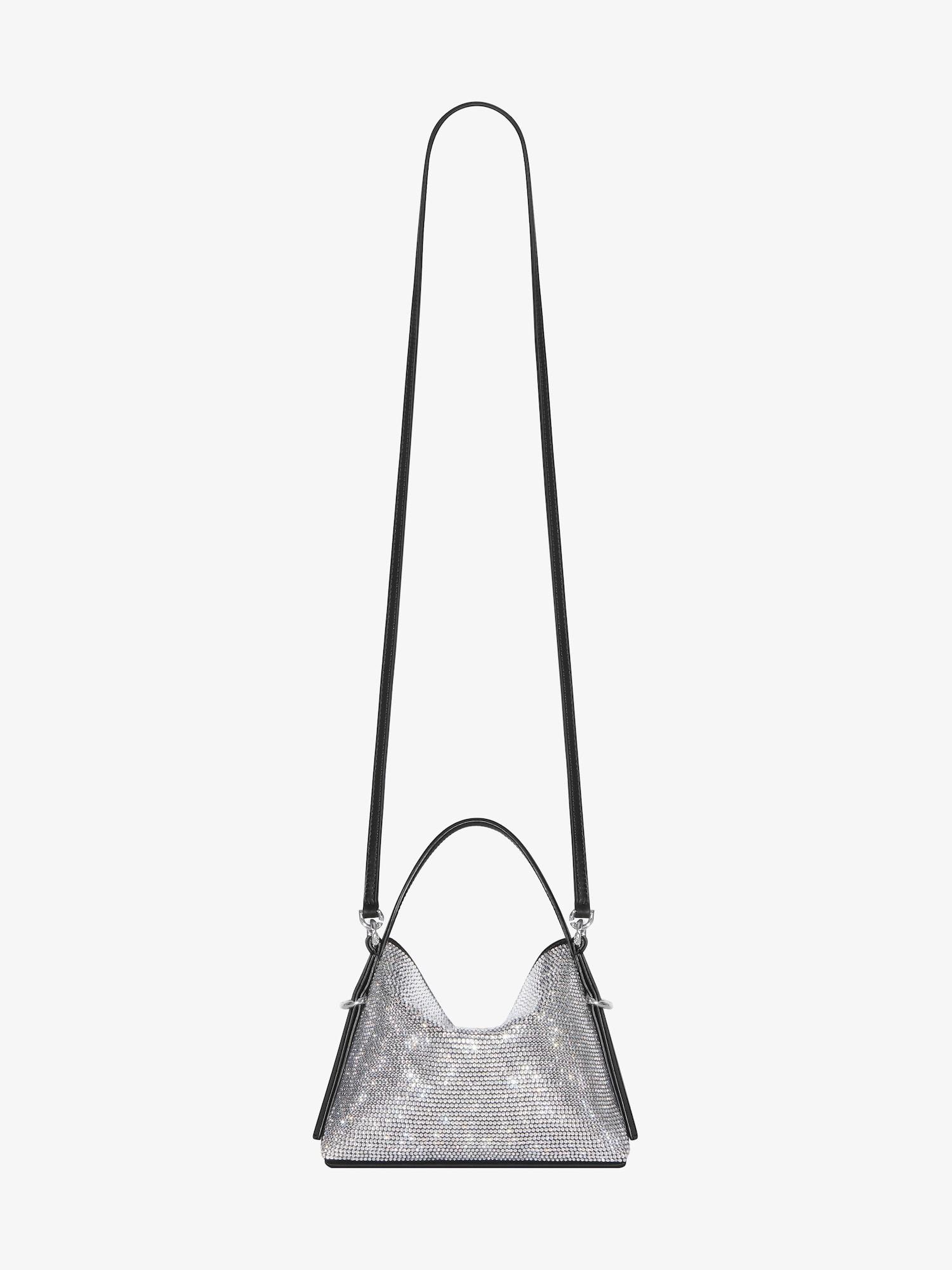 Nano Voyou bag in satin with strass Product Image