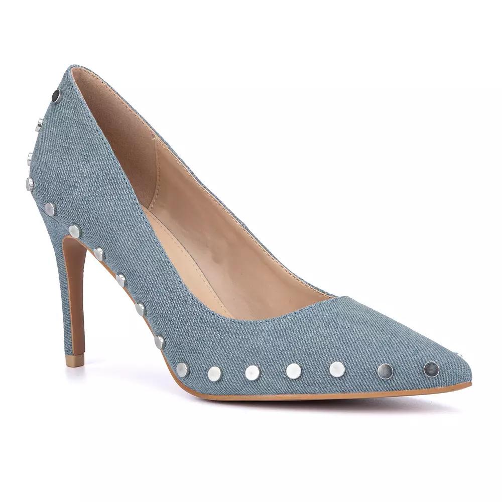 New York & Company Layne Women's Heels, Size: 6, Blue Product Image