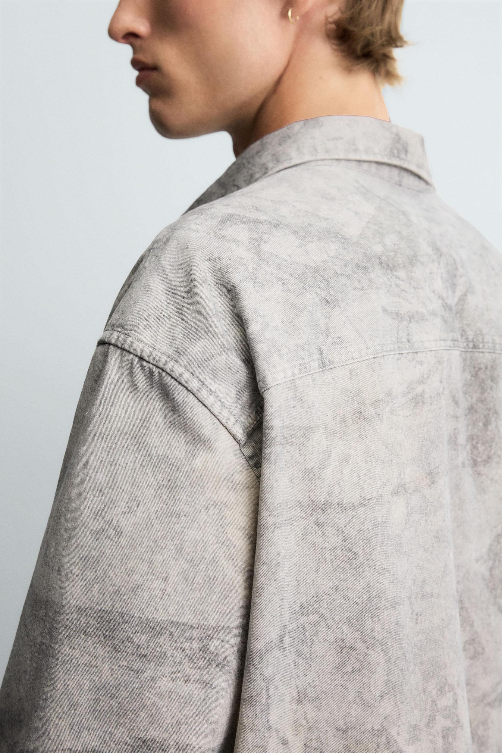 RELAXED FIT ABSTRACT PRINT SHIRT Product Image