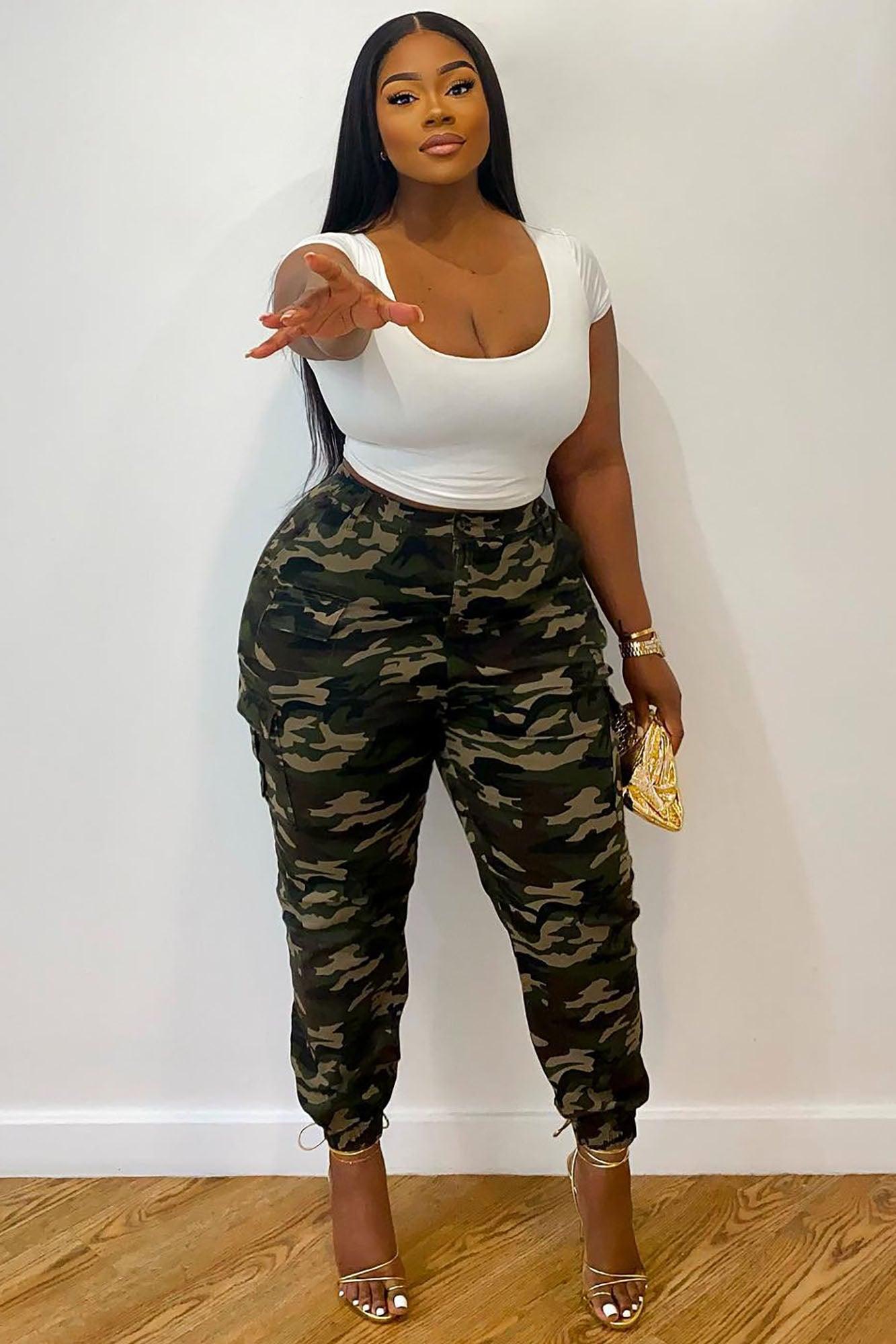 Cadet Kim Oversized Camo Pants - Camo Product Image