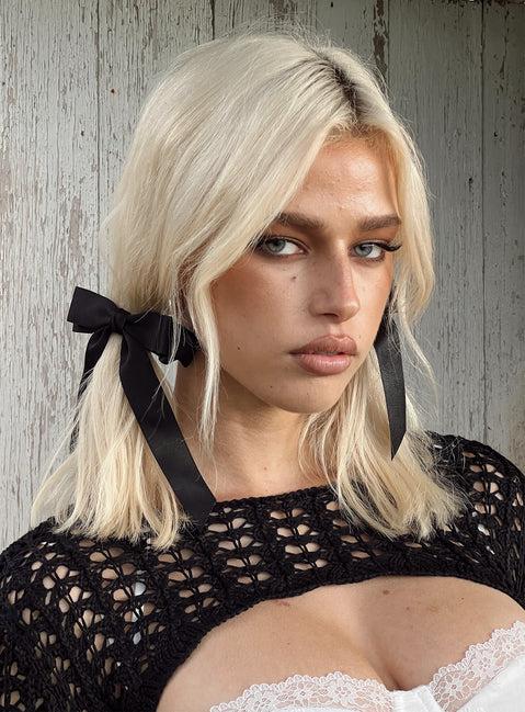 Kinski Hair Bow Pack Black Product Image