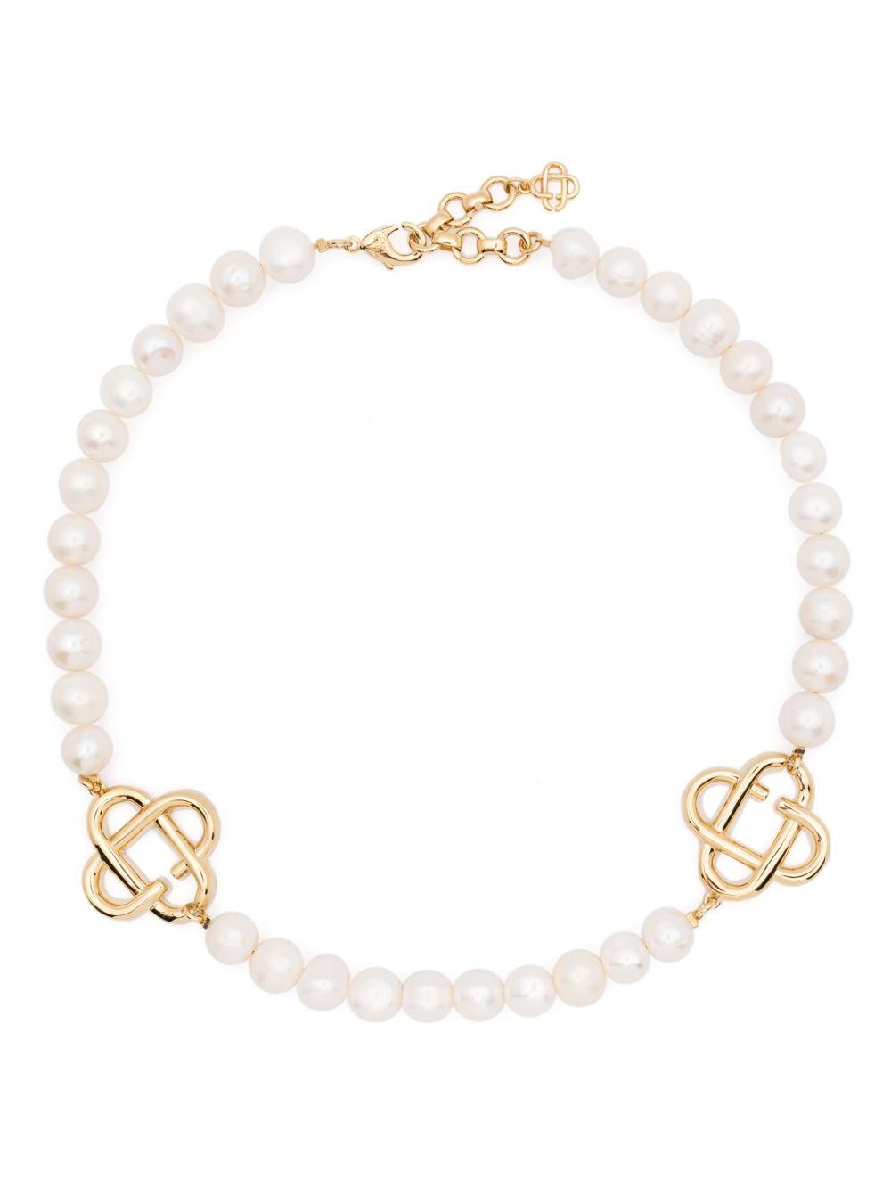 pearl logo necklace Product Image