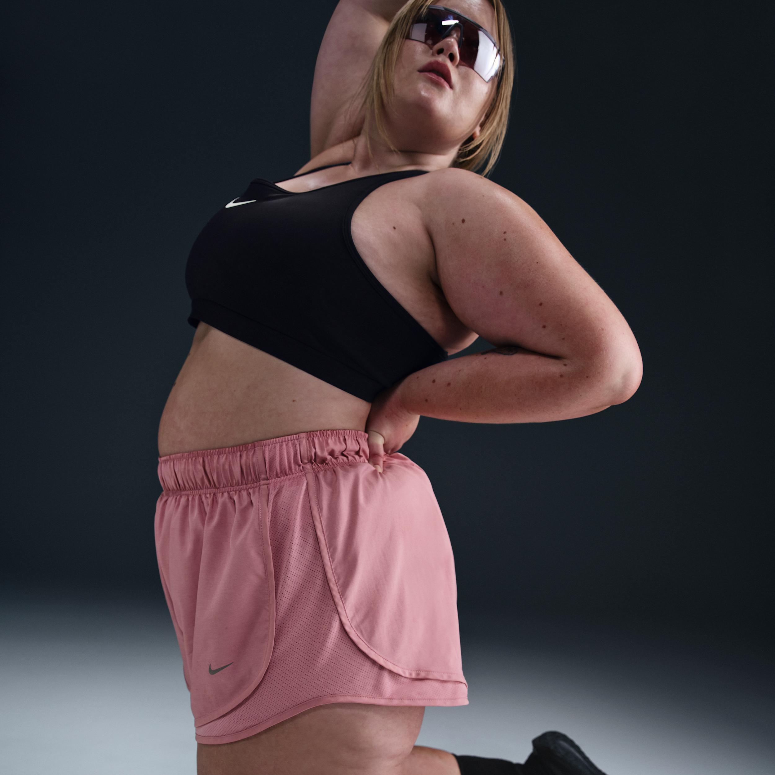 Nike Women's Tempo Dri-FIT Mid-Rise 3" Brief-Lined Running Shorts (Plus Size) Product Image