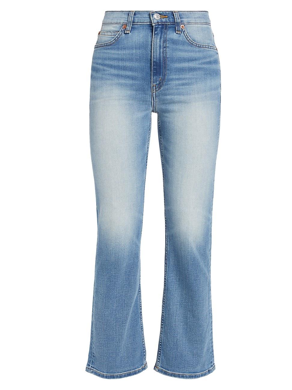 Womens 70s Crop Boot Whiskered Jeans Product Image