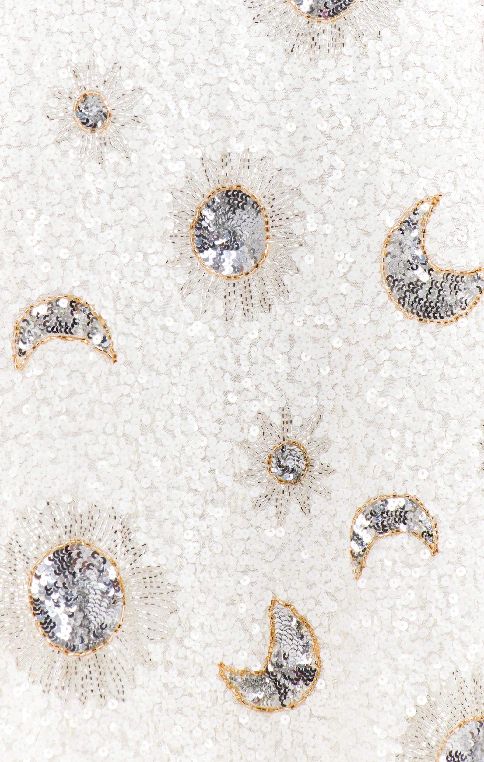 RSVP Skirt ~ White Celestial Sequins Product Image