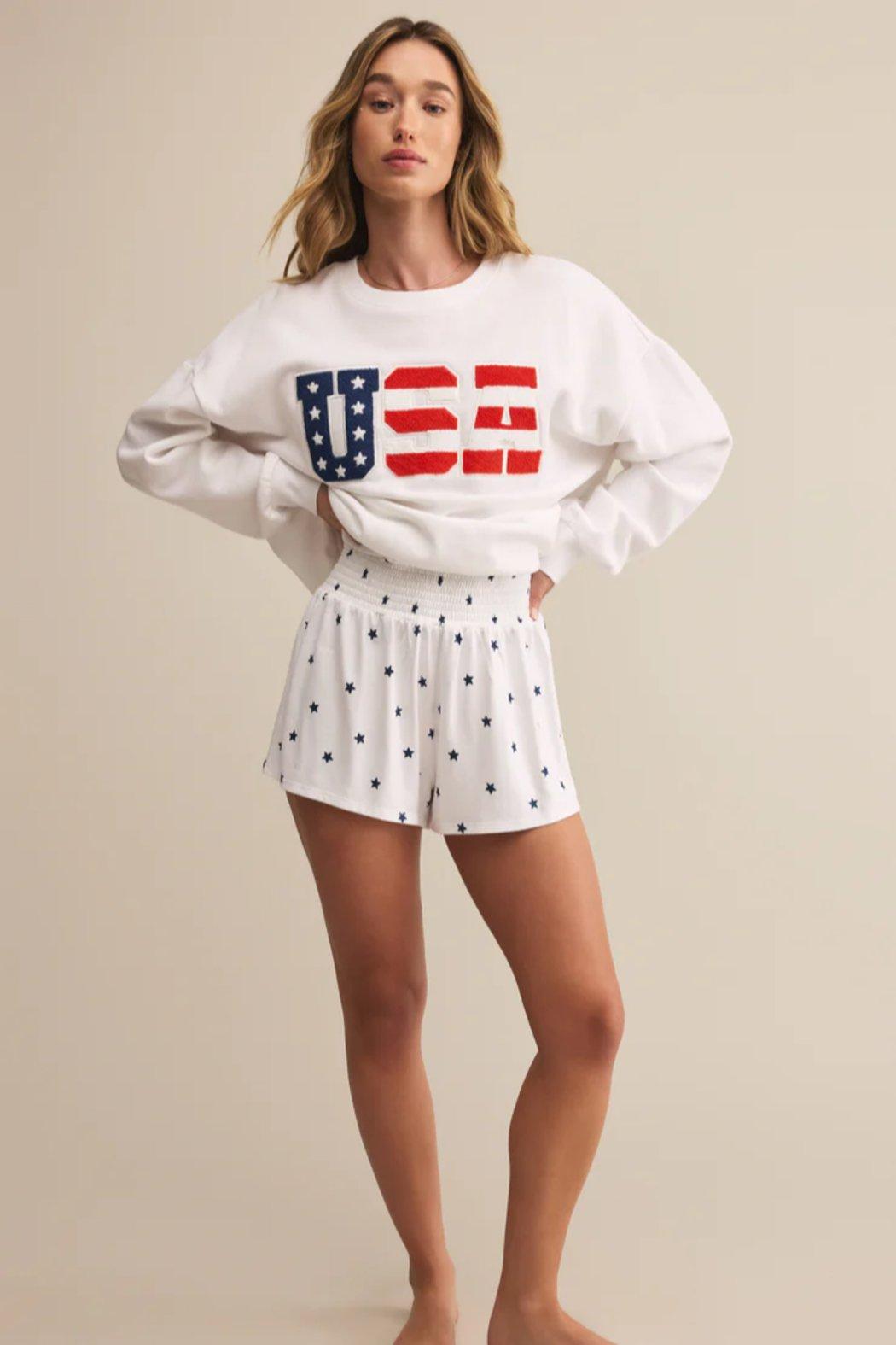 Oversized USA Sweatshirt Product Image