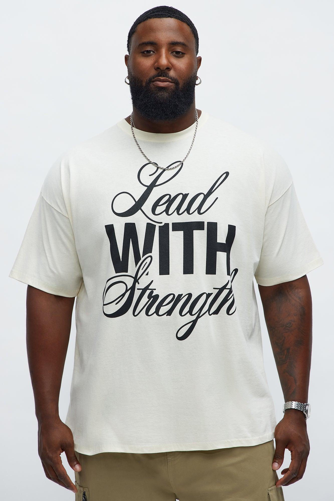 Lead With Strength Short Sleeve Tee - Off White Male Product Image
