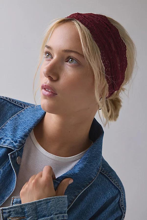 Wide Lace Headwrap Headband Womens at Urban Outfitters Product Image