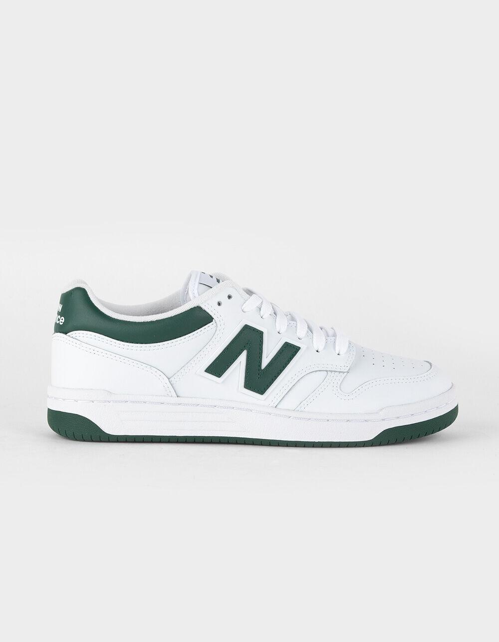 NEW BALANCE 480 Shoes - WHT/GREEN Product Image