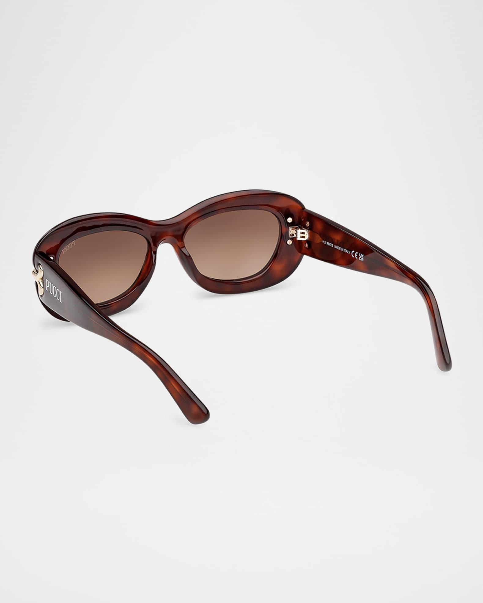 Filigree Acetate Round Sunglasses  Product Image
