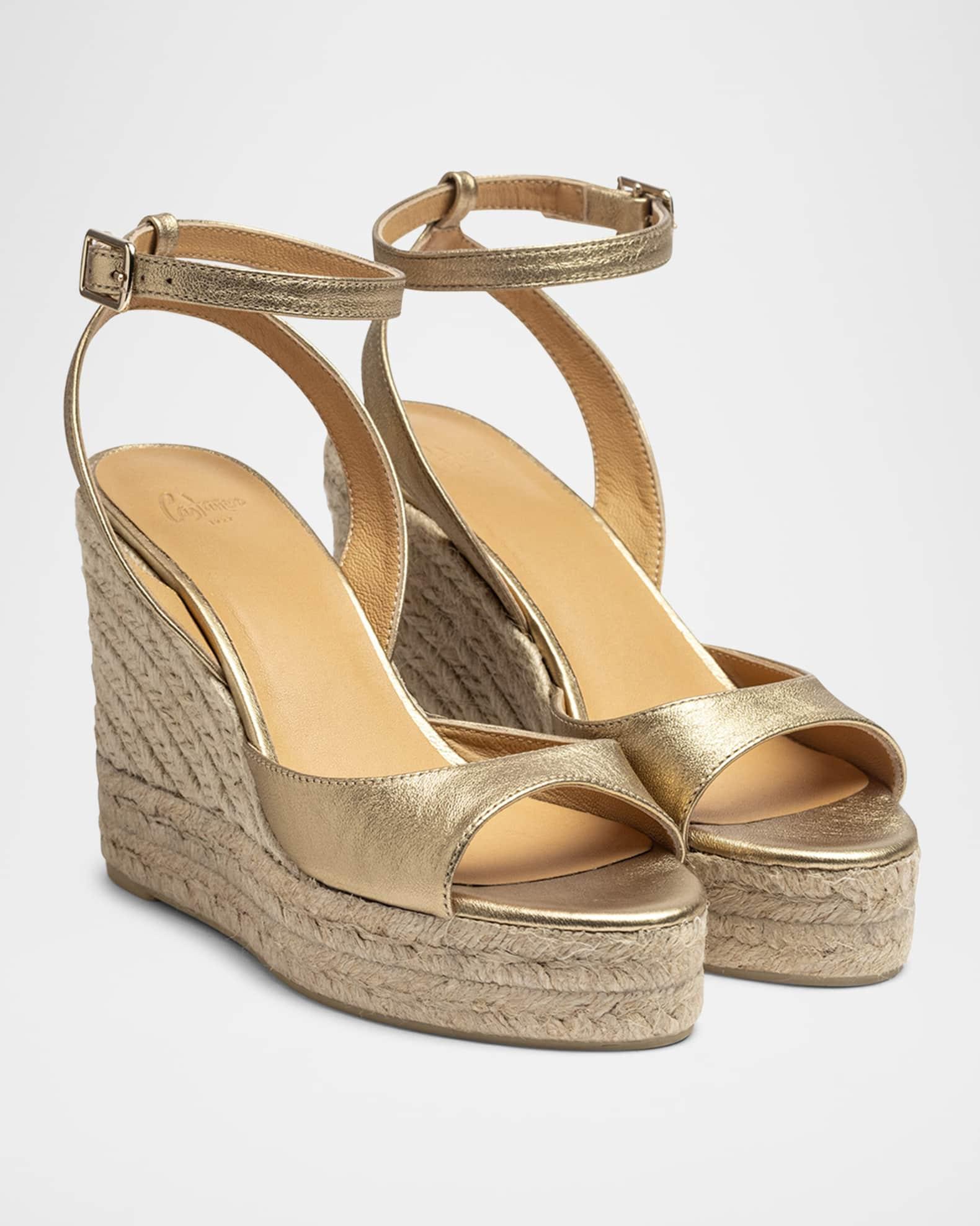 Blair Metallic Wedge Espadrille Sandals Product Image