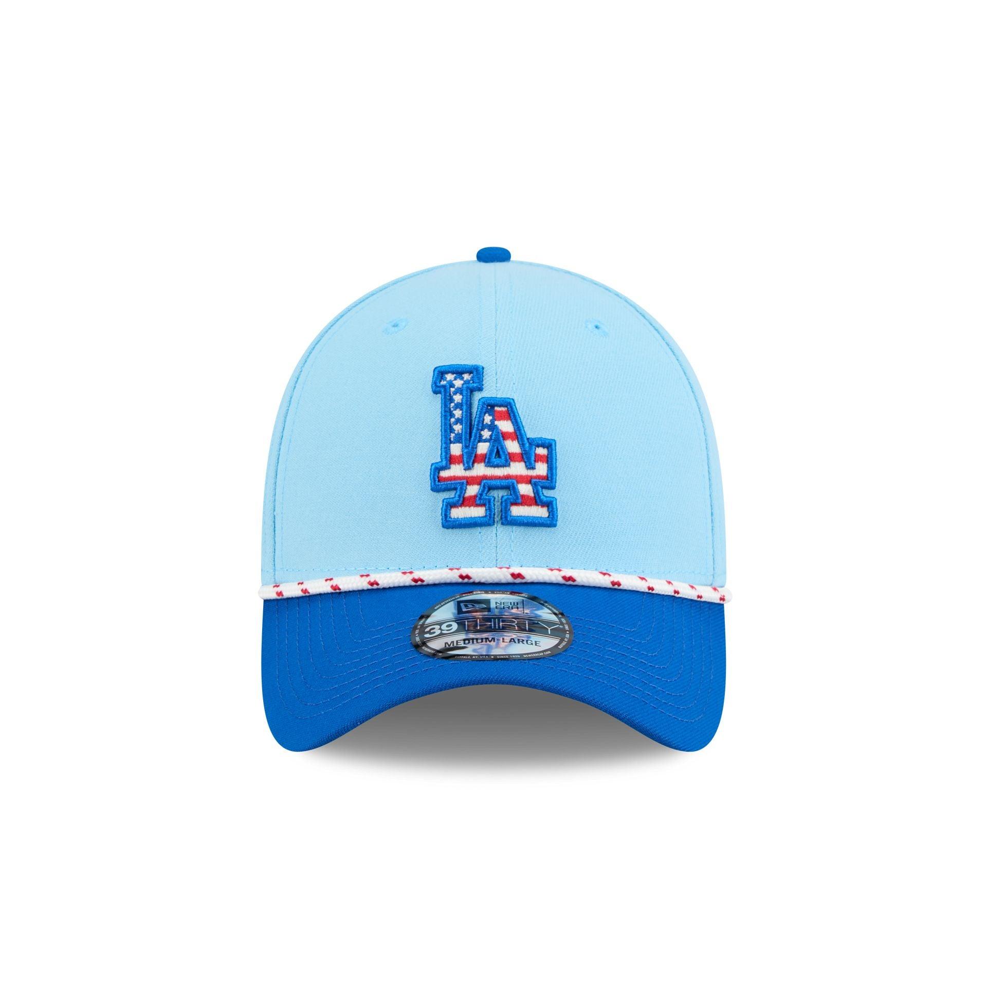 Los Angeles Dodgers Independence Day 2025 39THIRTY Stretch Fit Hat Male Product Image