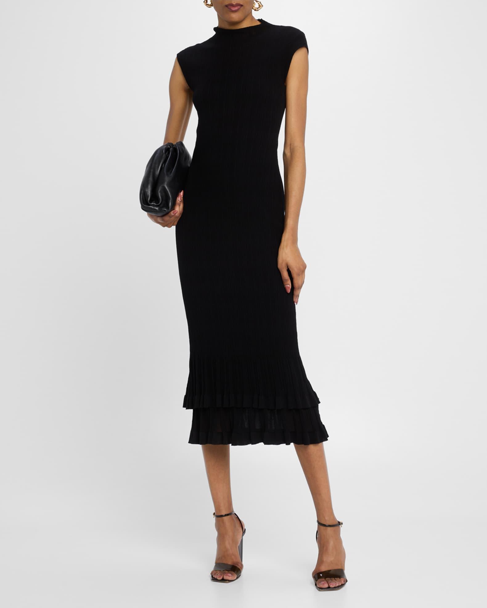 Kennedy Mock-Neck Plisse Dress Product Image