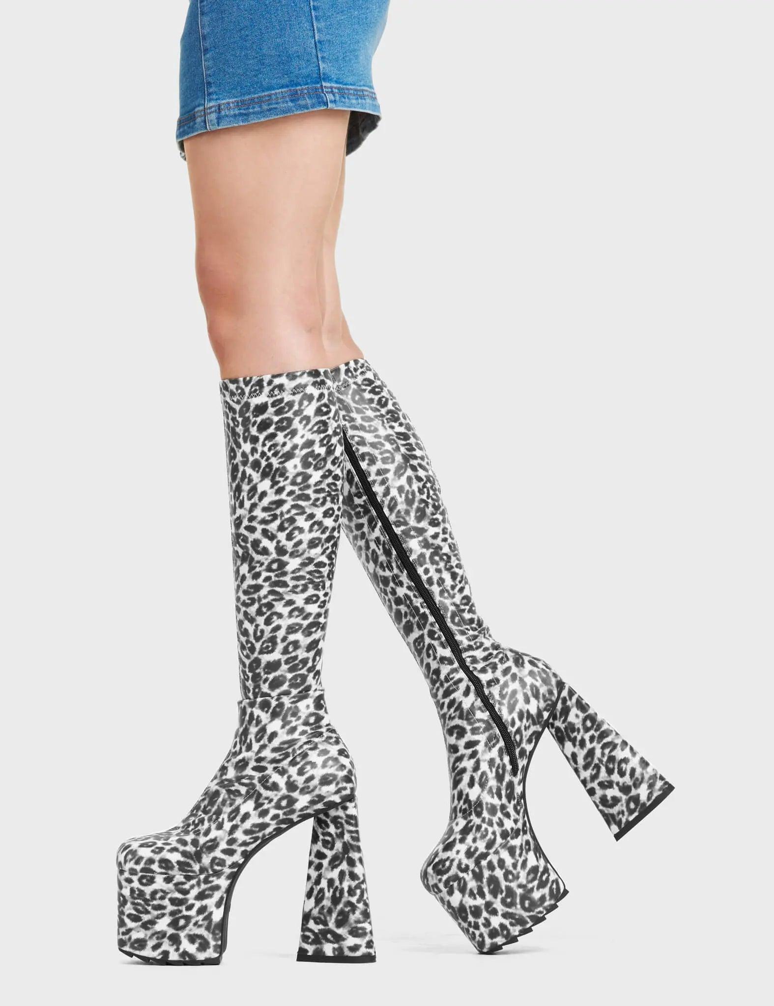 Smokeshow Platform Knee High Boots Product Image