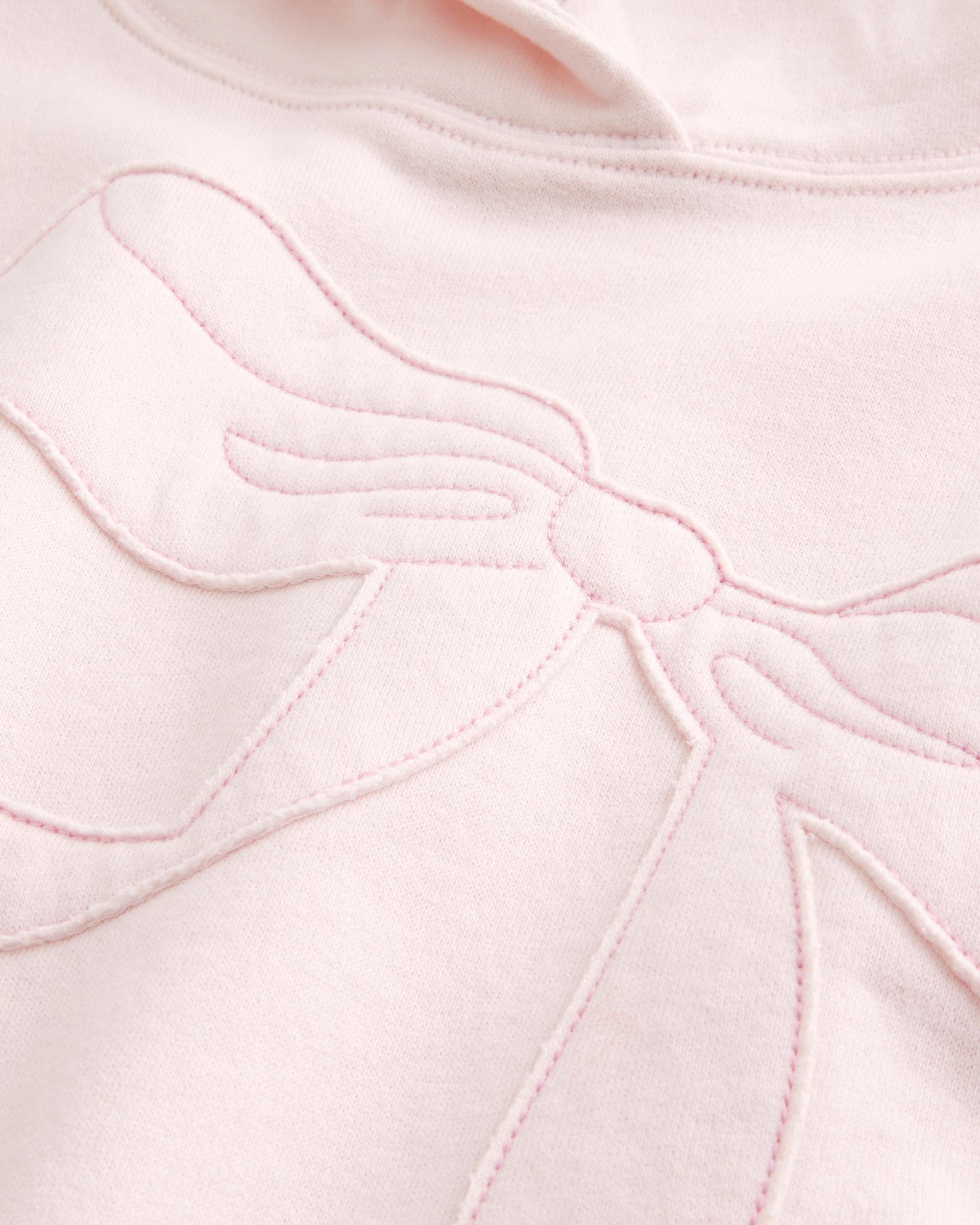 Oversized Bow Graphic Hoodie Product Image