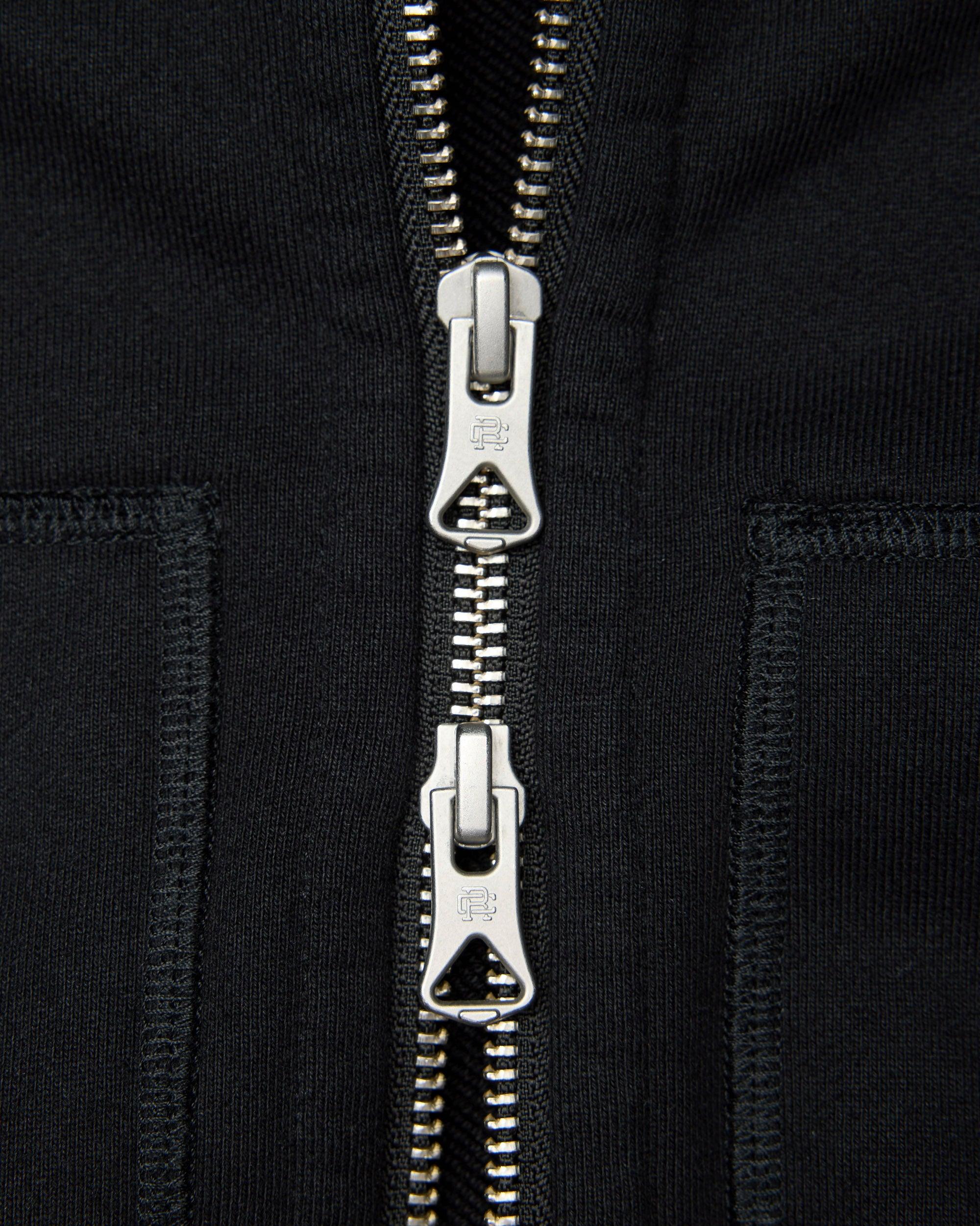 Midweight Terry Relaxed Zip Hoodie Male Product Image