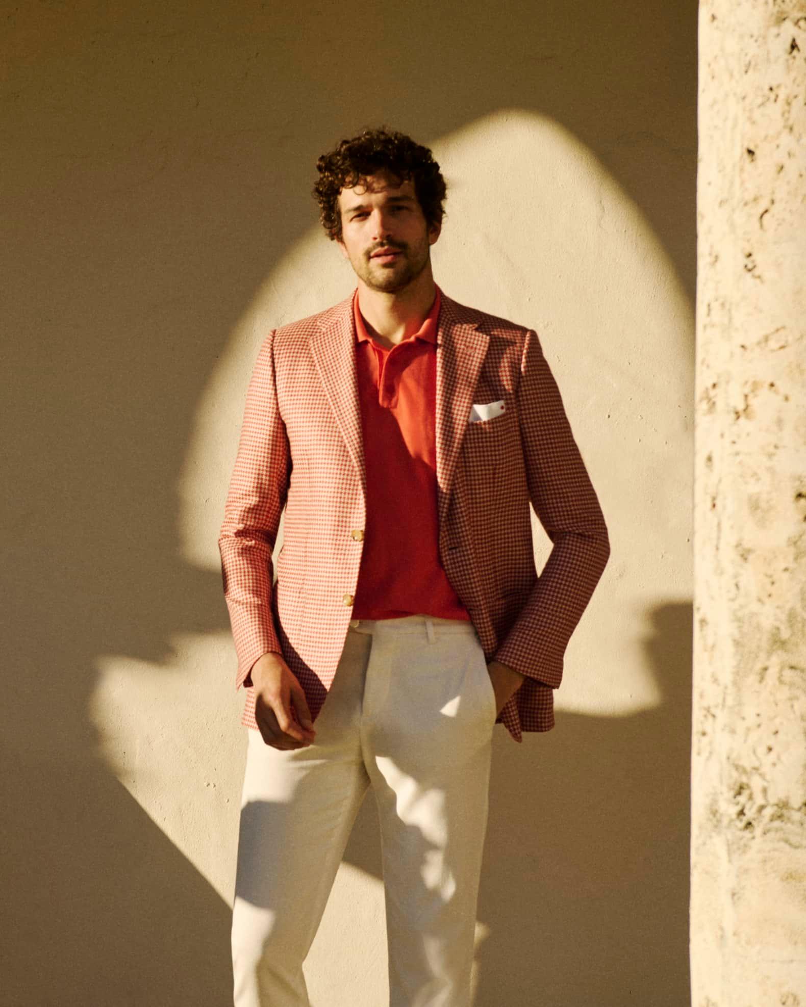 Men's Stretch Waistband Flat-Front Trousers Product Image