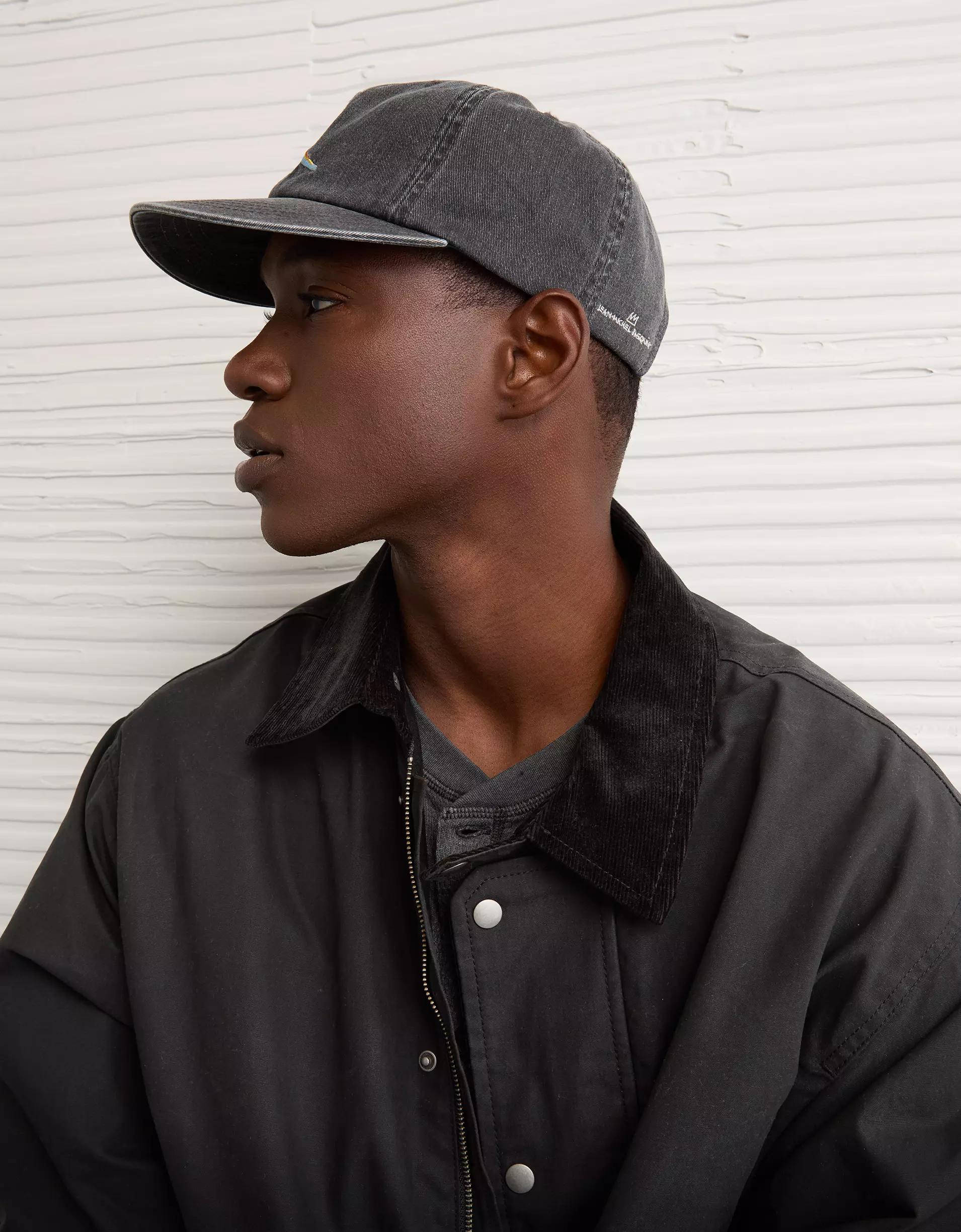 AE Embroidered Basquiat Dad Baseball Hat Product Image