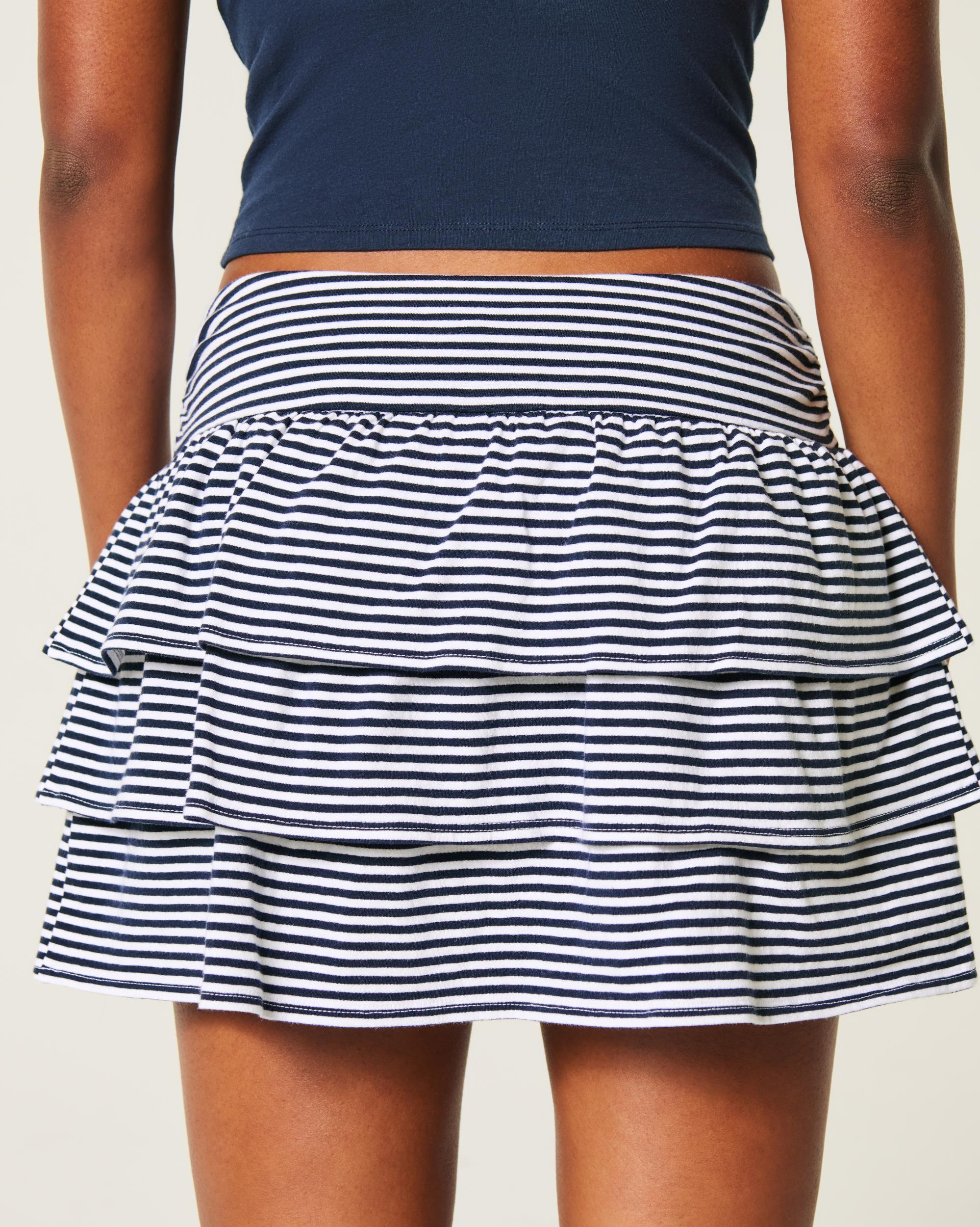 Ruffle Knit Mini Skort Product Image