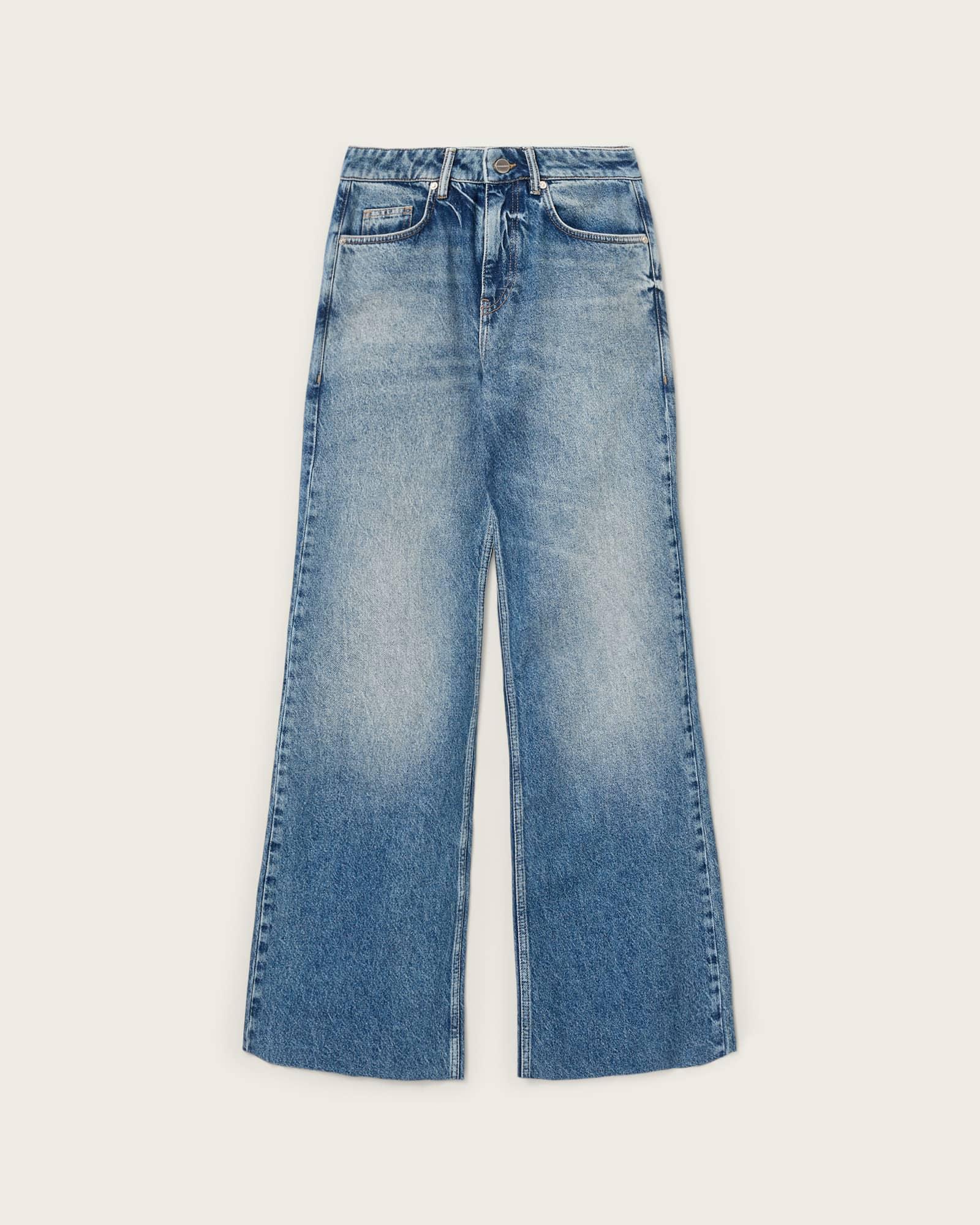 Ember Flared Denim Jeans Vintage Indigo | ALLSAINTS US Product Image
