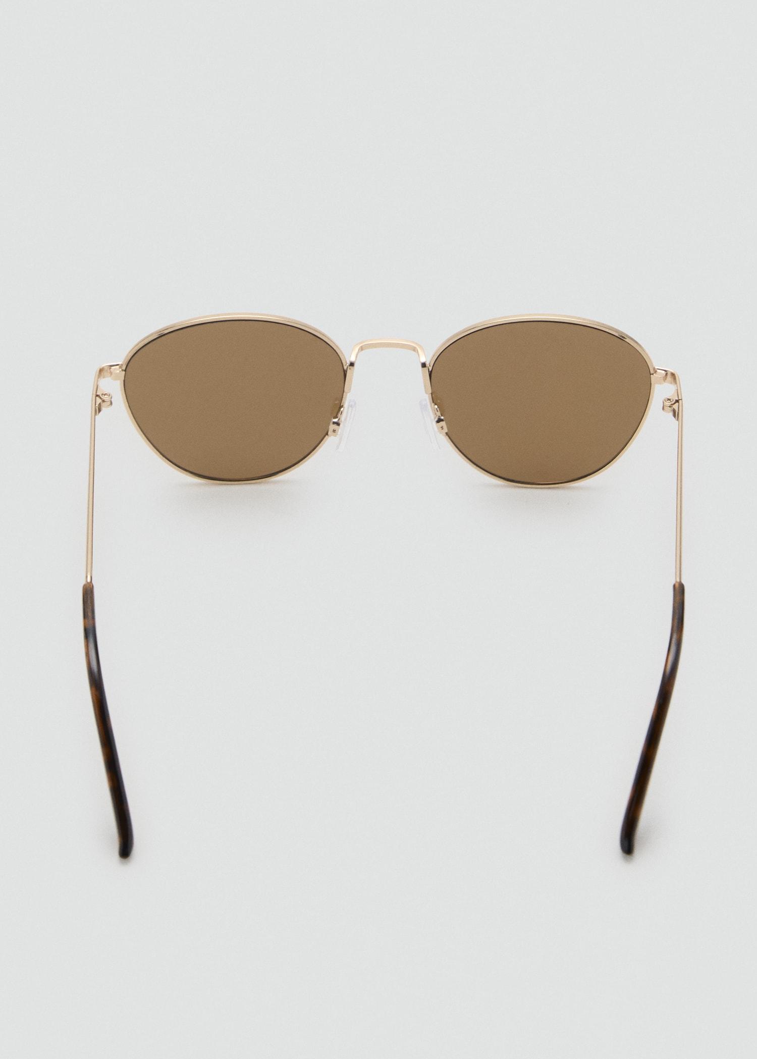 Round metal-frame sunglasses - Women | MANGO USA Product Image