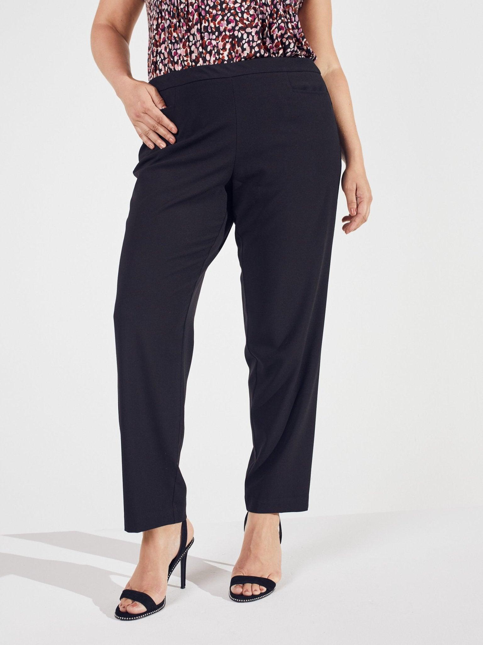 Roz & Ali™ Pull On Tummy Control Pants With L Pockets, Tall Length Plus Product Image