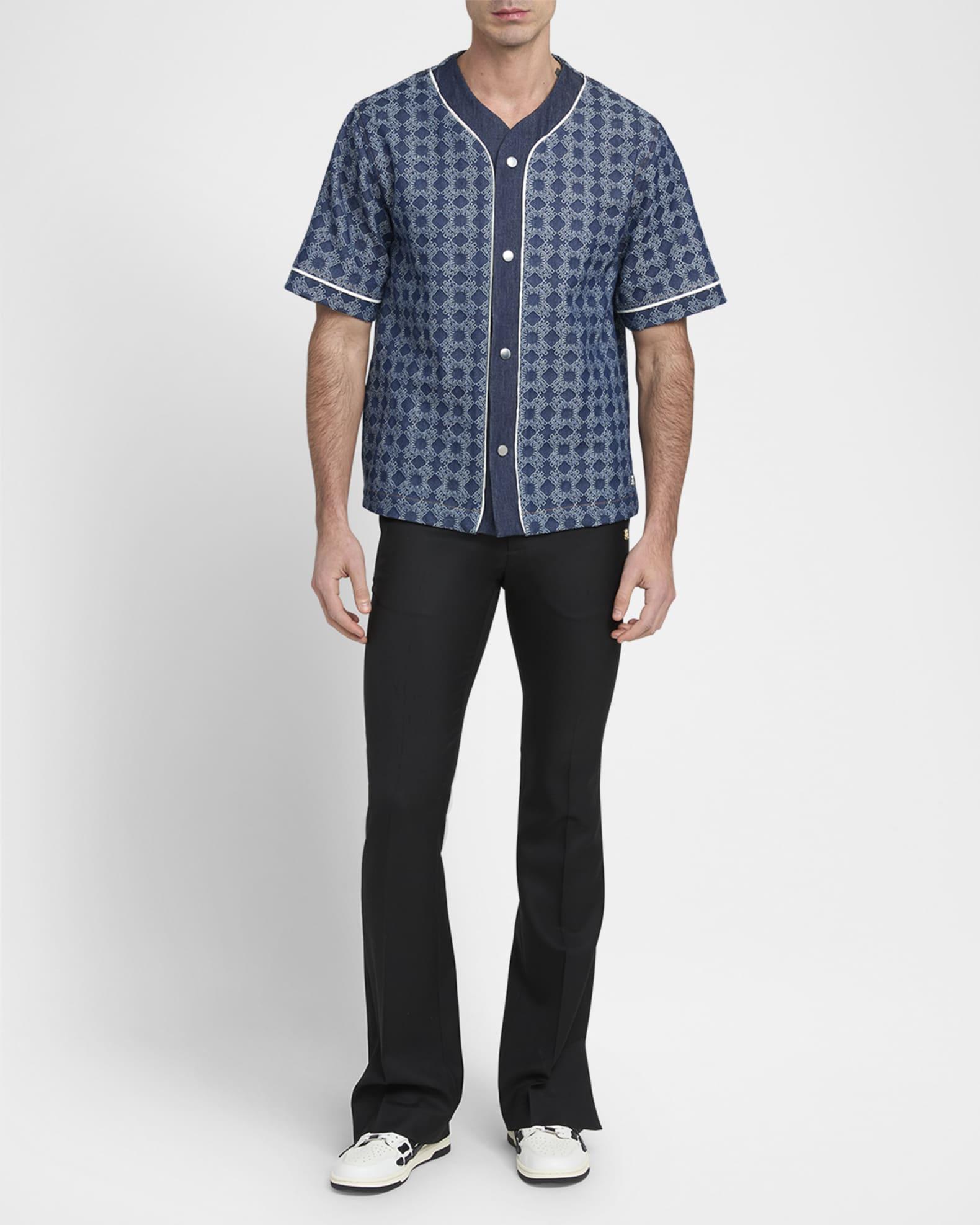 Men's MA Quad Denim Snap-Front Baseball Shirt Product Image