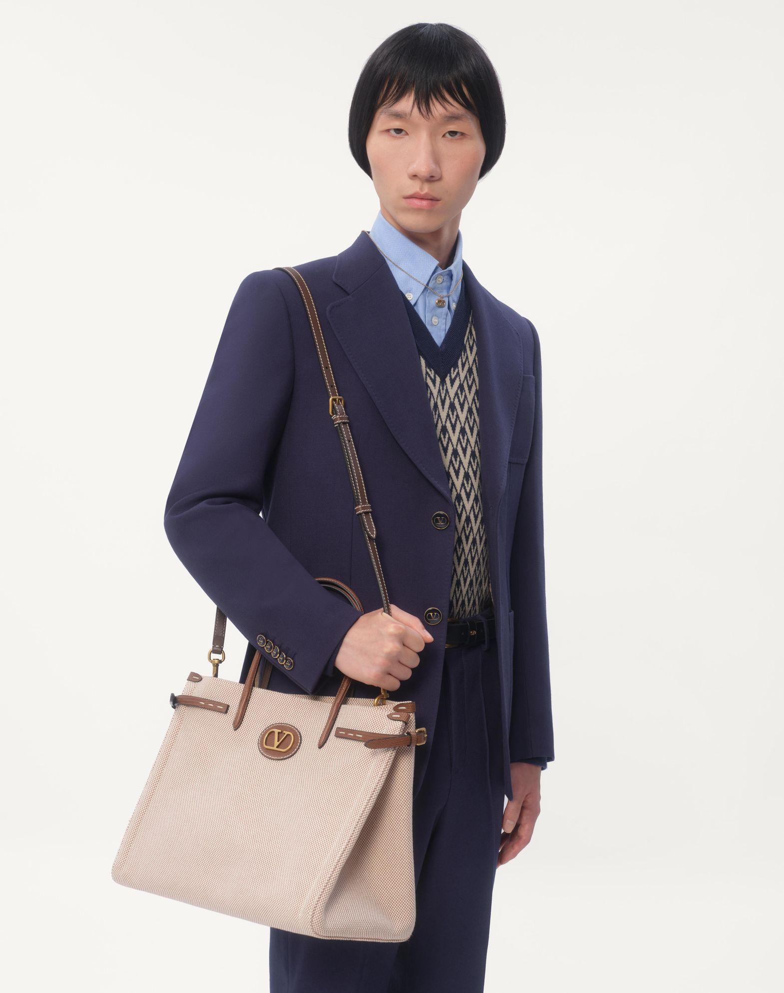 Valentino Garavani Antibes Medium Canvas Shopping Bag Product Image