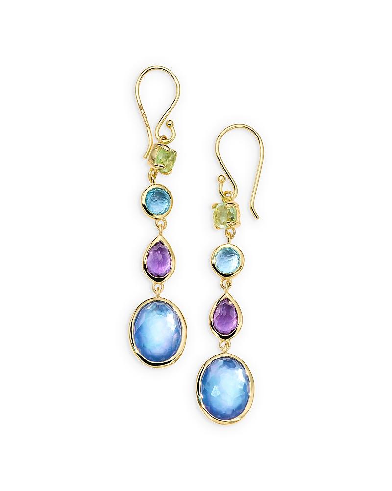 Ippolita 18K Yellow Gold Rock Candy Multi Gemstone Linear Drop Earrings Product Image