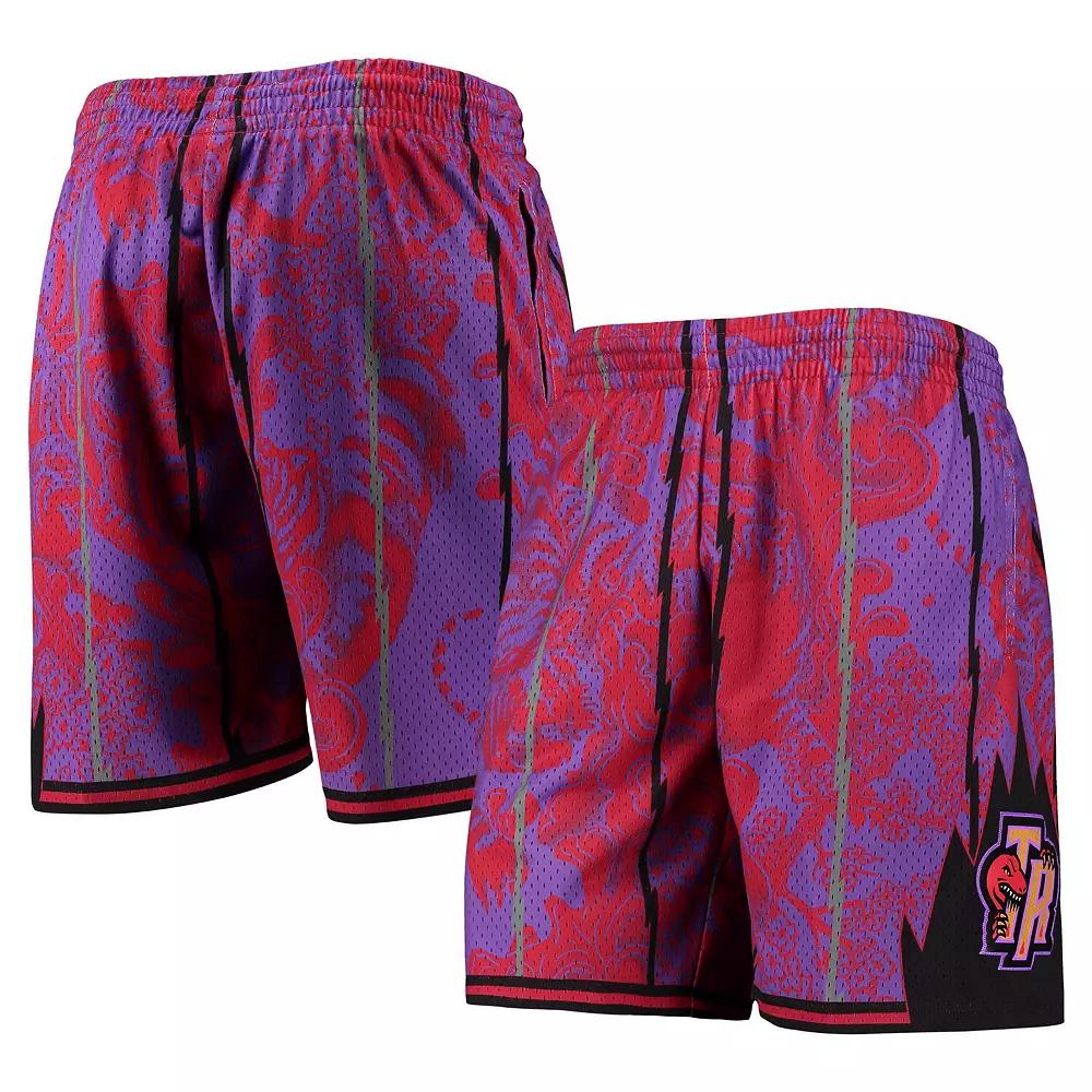 Men's Mitchell & Ness Purple Toronto Raptors Hardwood Classics Lunar New Year Swingman Shorts, Size: 3XL, Rpt Purple Product Image