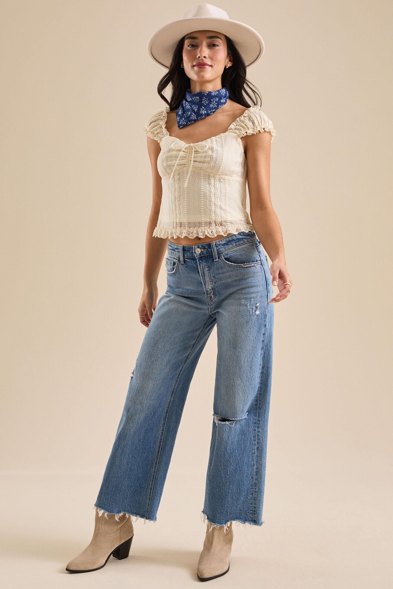 Aila Lace Babydoll Tank Product Image