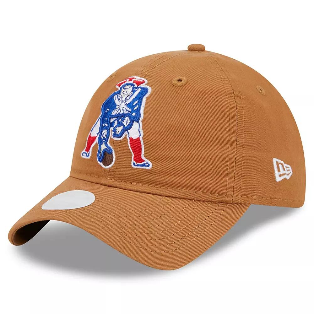 Women's New Era  Brown New England Patriots Throwback Main Core Classic 2.0 9TWENTY Adjustable Hat Product Image