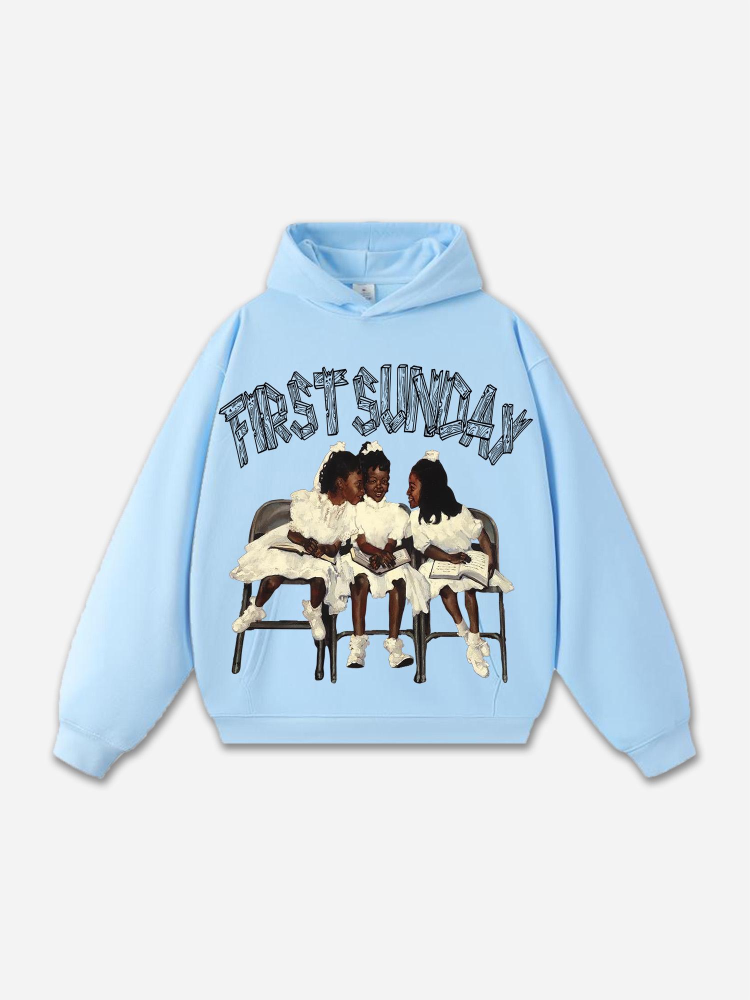 Sopula Everything Comes In Waves Vacation Graphic Oversized Hoodie Product Image