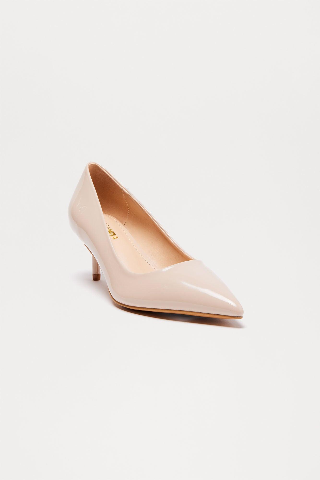 Ekaterina Mid Heel Pumps - Nude Female Product Image