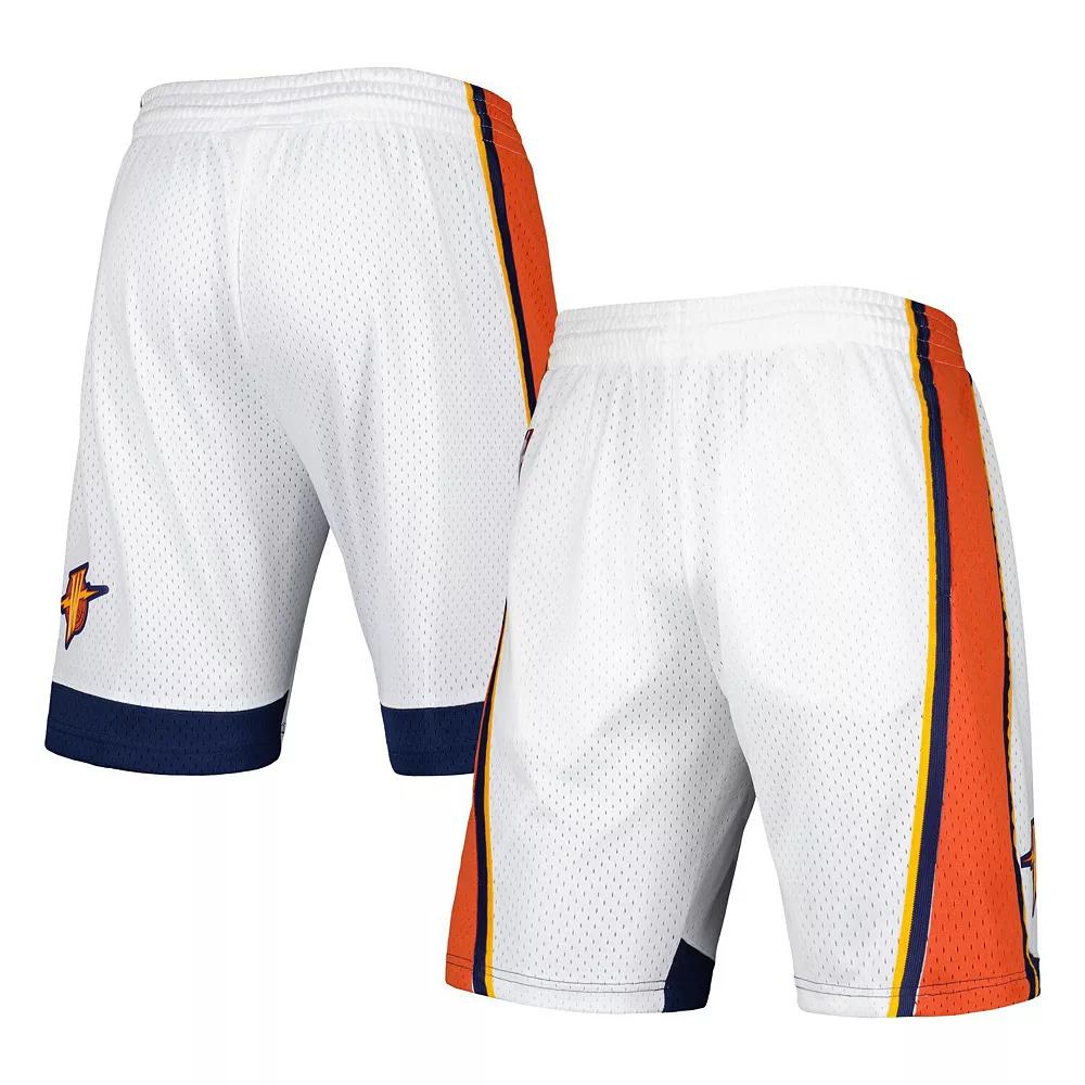 Men's Mitchell & Ness White Golden State Warriors 2009-10 Hardwood Classics Swingman Shorts,  Product Image
