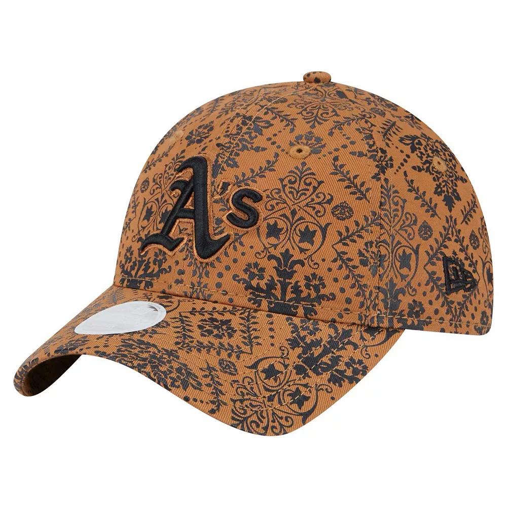 Women's New Era Brown Oakland Athletics Vintage Deco 9TWENTY Adjustable Hat Product Image