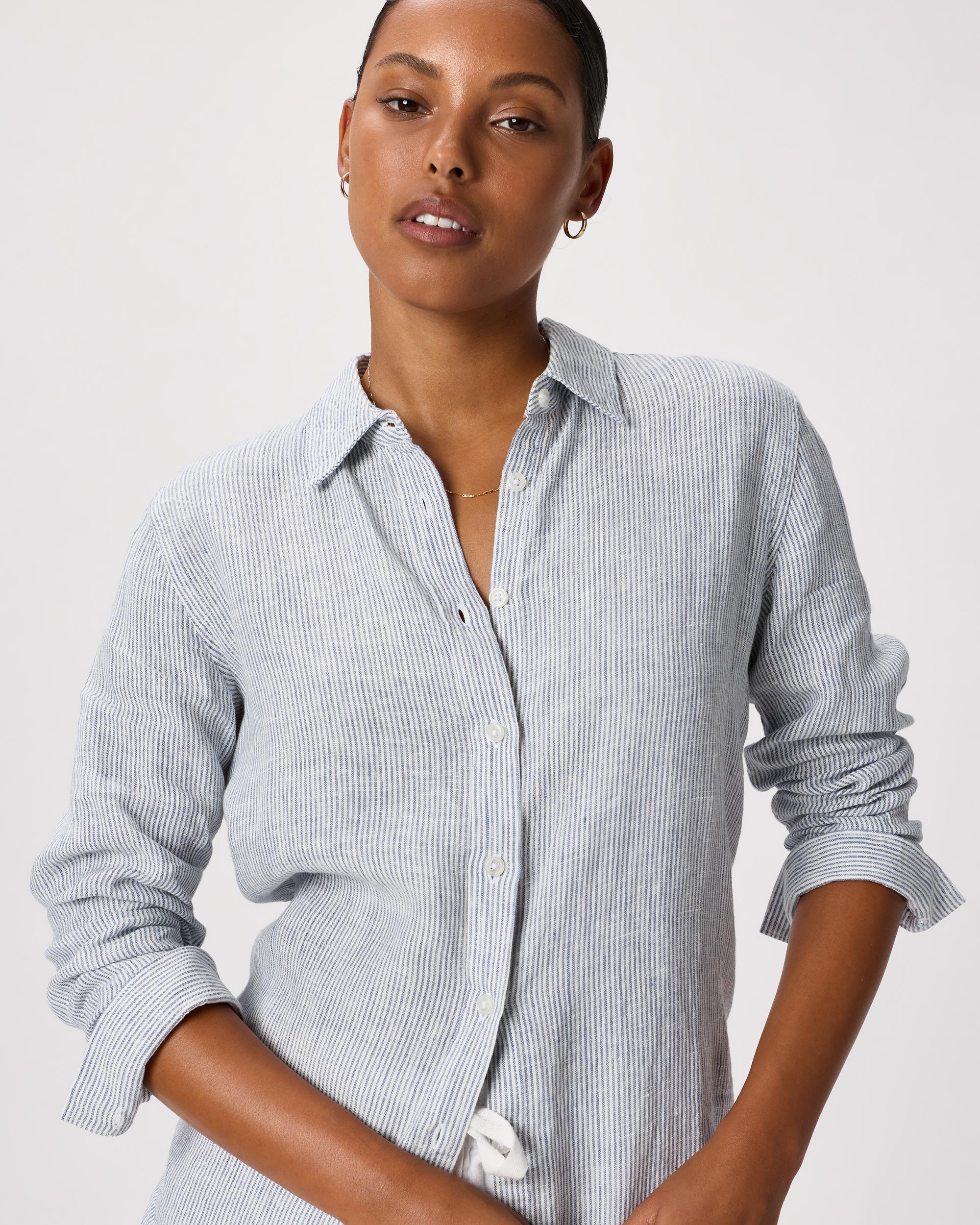 Quince | Women's 100% European Linen Long Sleeve Shirt Product Image