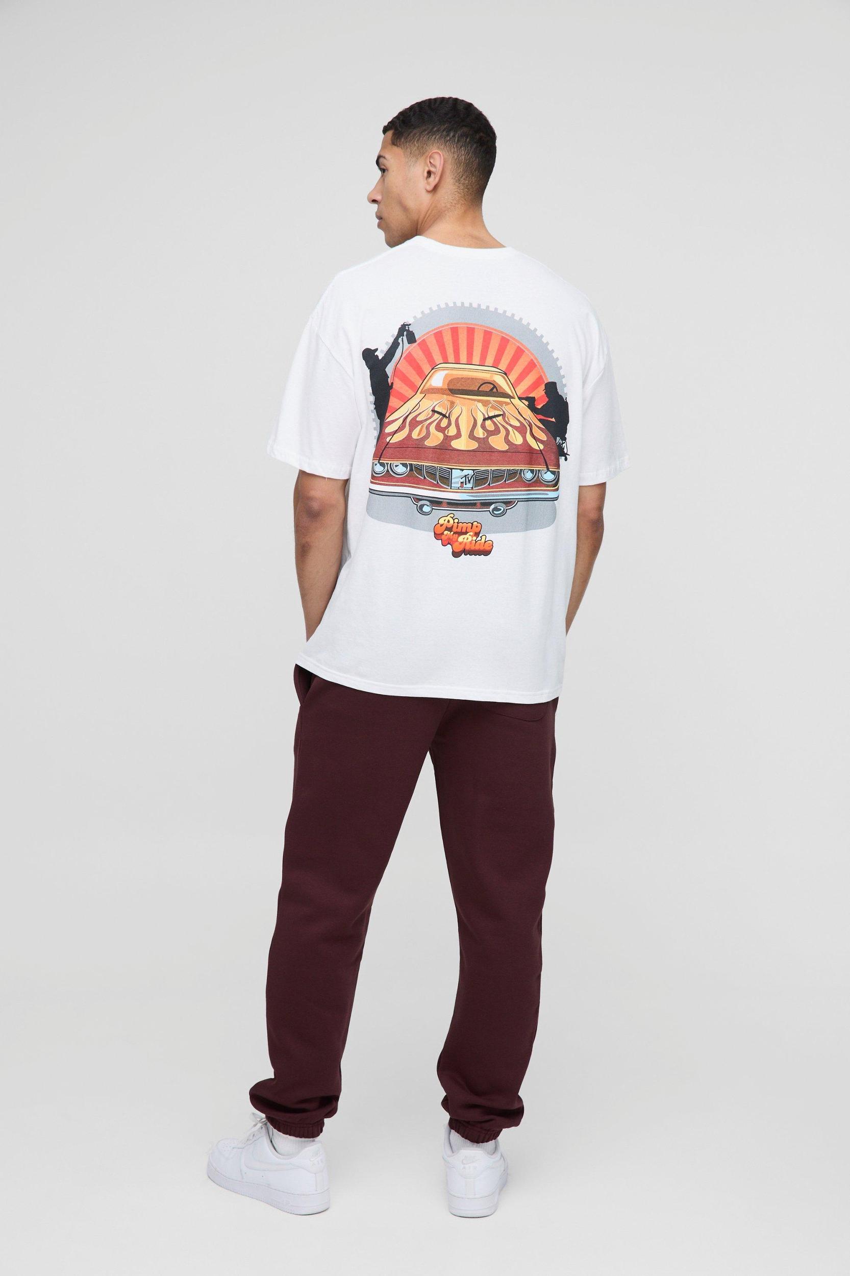Oversized Pimp My Ride License Print T-Shirt | boohooMAN USA Product Image