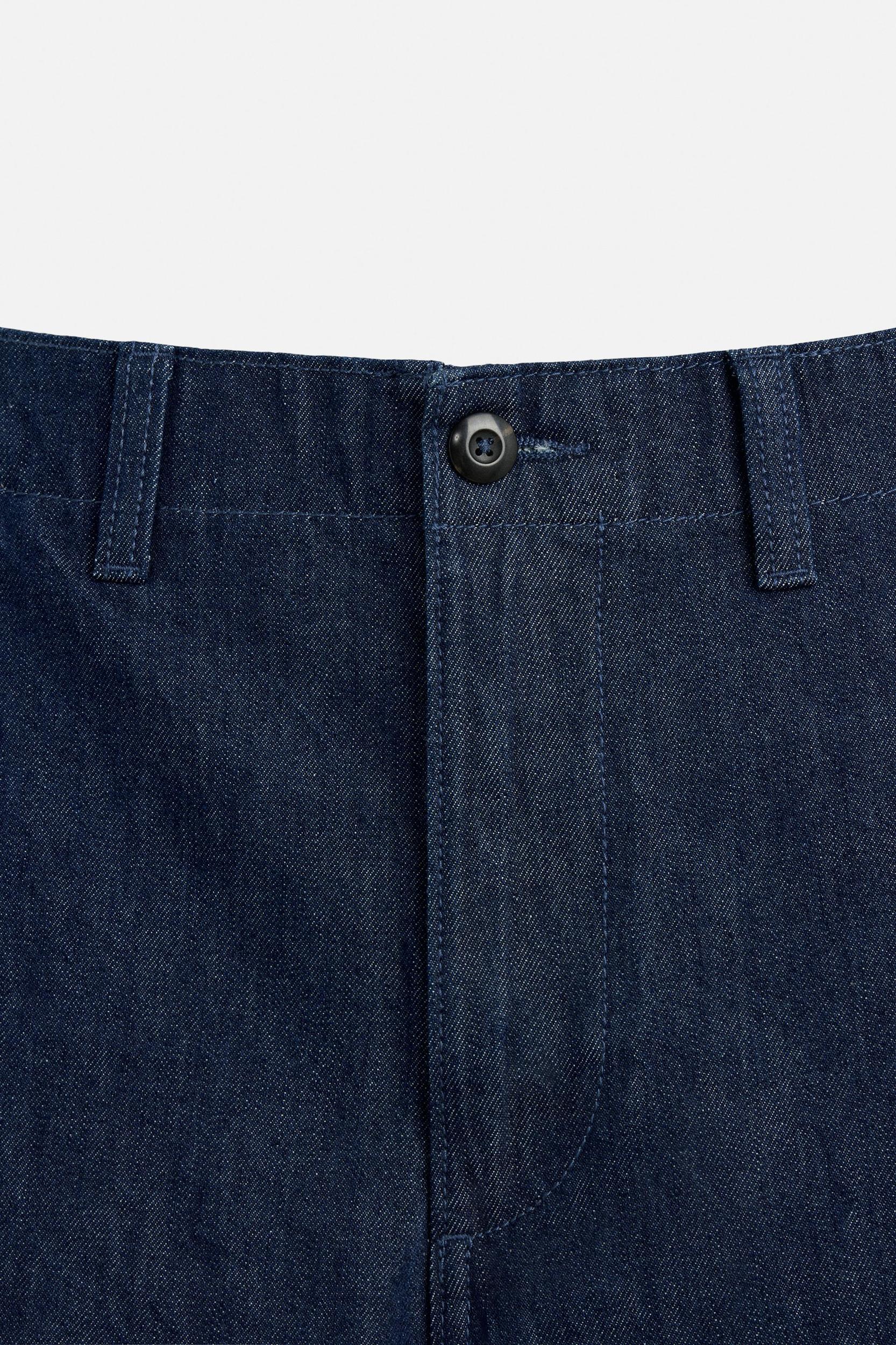 RELAXED FIT DENIM SHORTS Product Image