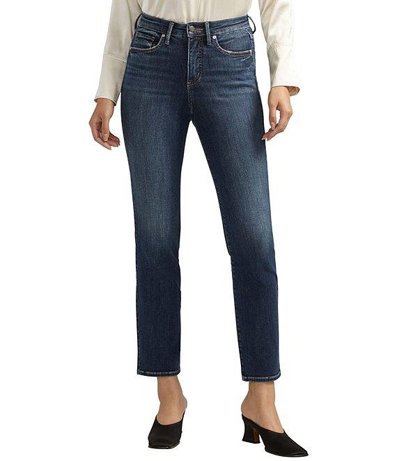Silver Jeans Co. Isbister High Rise Straight Leg Power Stretch Jeans Product Image