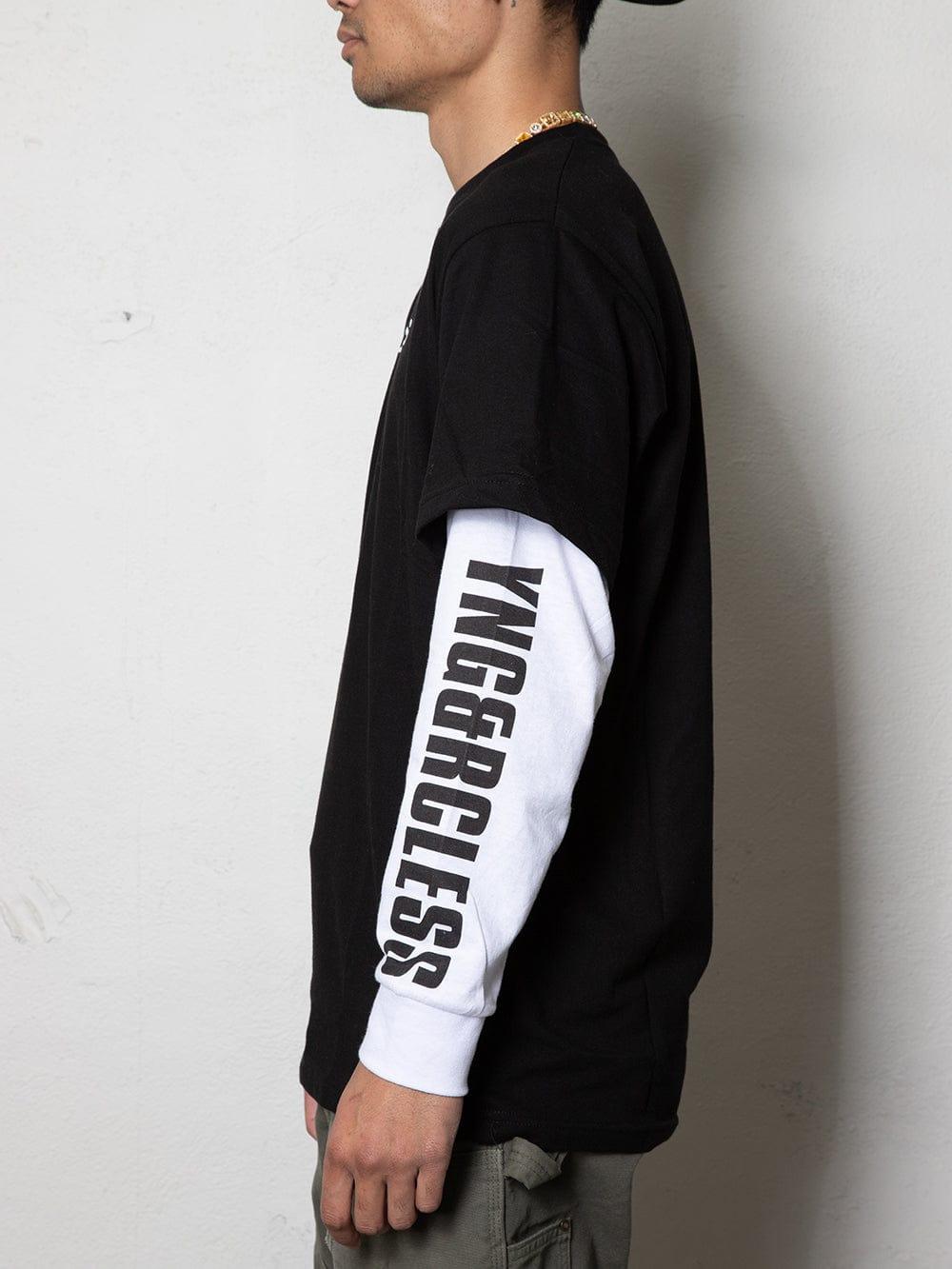 Reckless Double L/S Tee - Black Male Product Image
