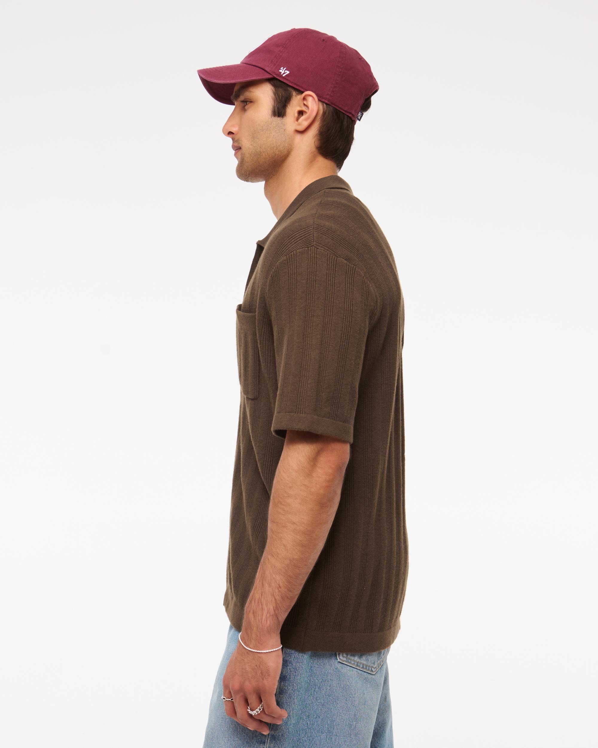 Full-Zip Sweater Polo Product Image