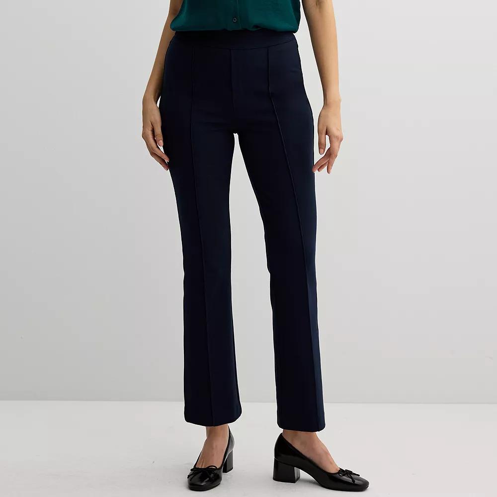 Women's Nine West Pintuck Bootcut Ponte Pants,  Product Image