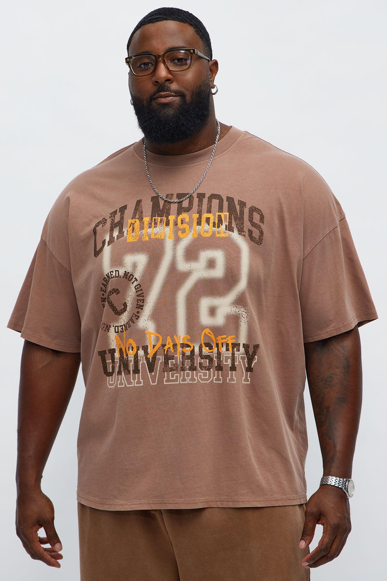 Champions Divisions 72 Oversized Short Sleeve Tee - Brown Male Product Image