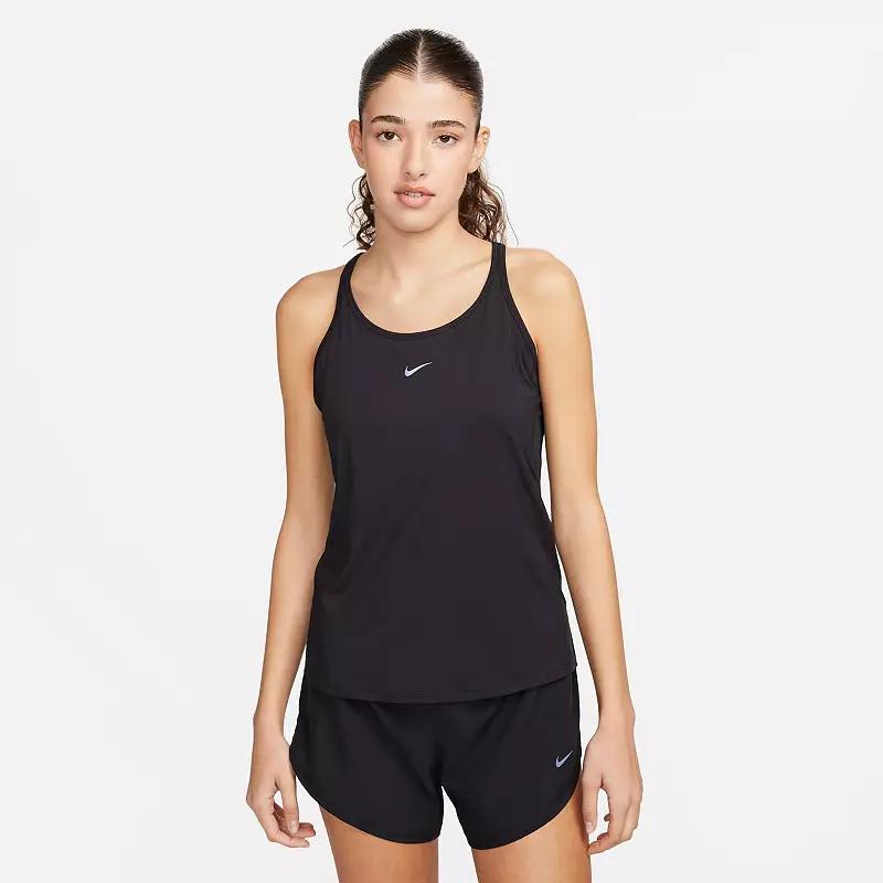 Women's Nike One Classic Dri-FIT Strappy Tank Top, Size: Large, Black Product Image