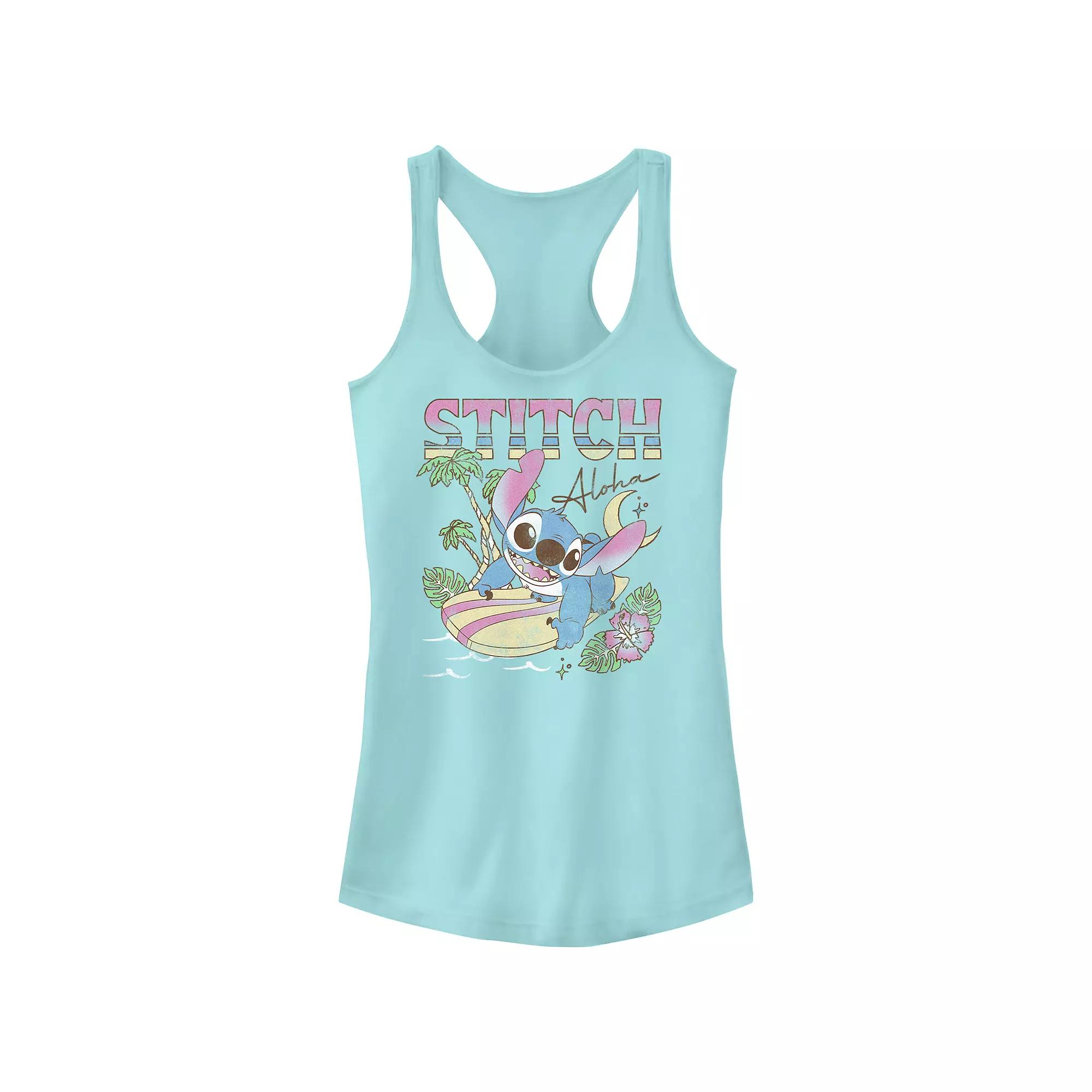 Disney's Lilo & Stitch Aloha Tropic Surf Session Juniors' Racerback Tank Top, Girl's,  Product Image