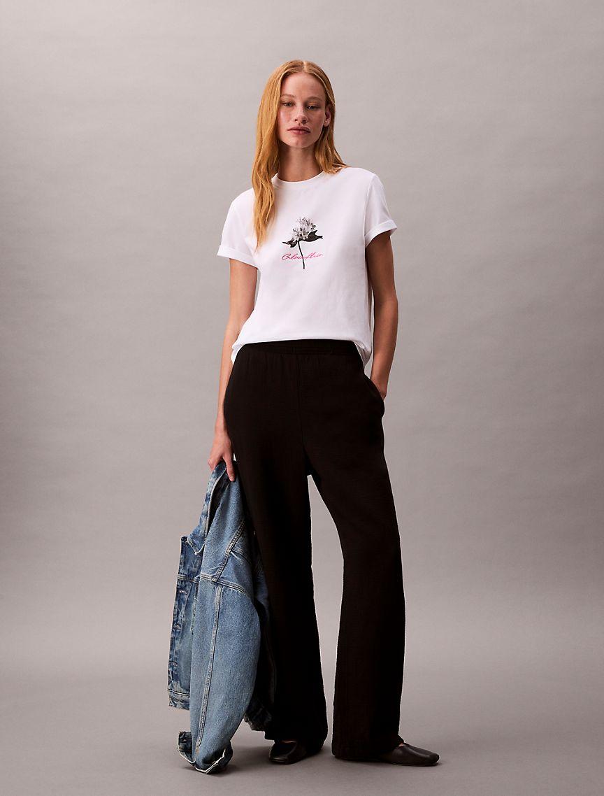 Logo Floral Graphic Classic T-Shirt  Product Image