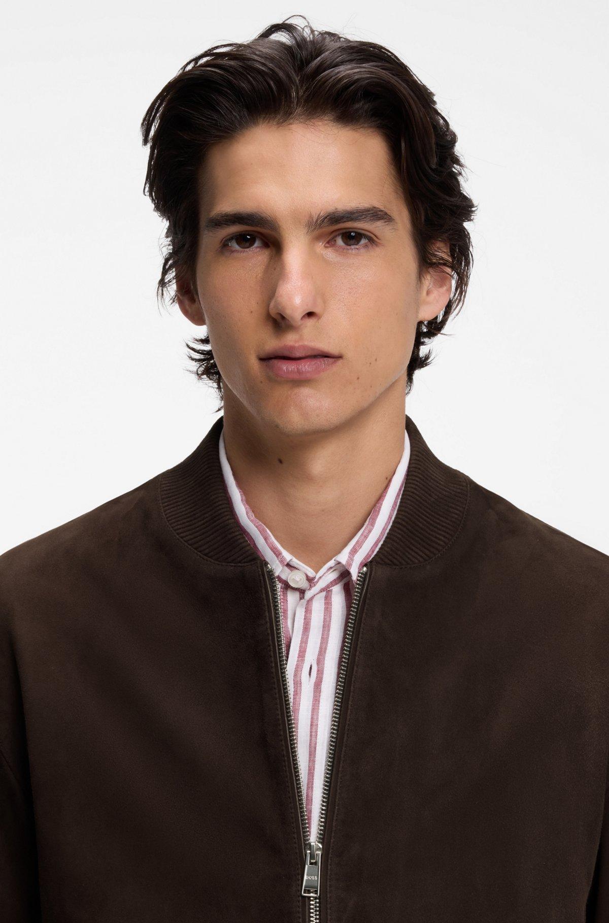 Regular-fit jacket in suede Product Image
